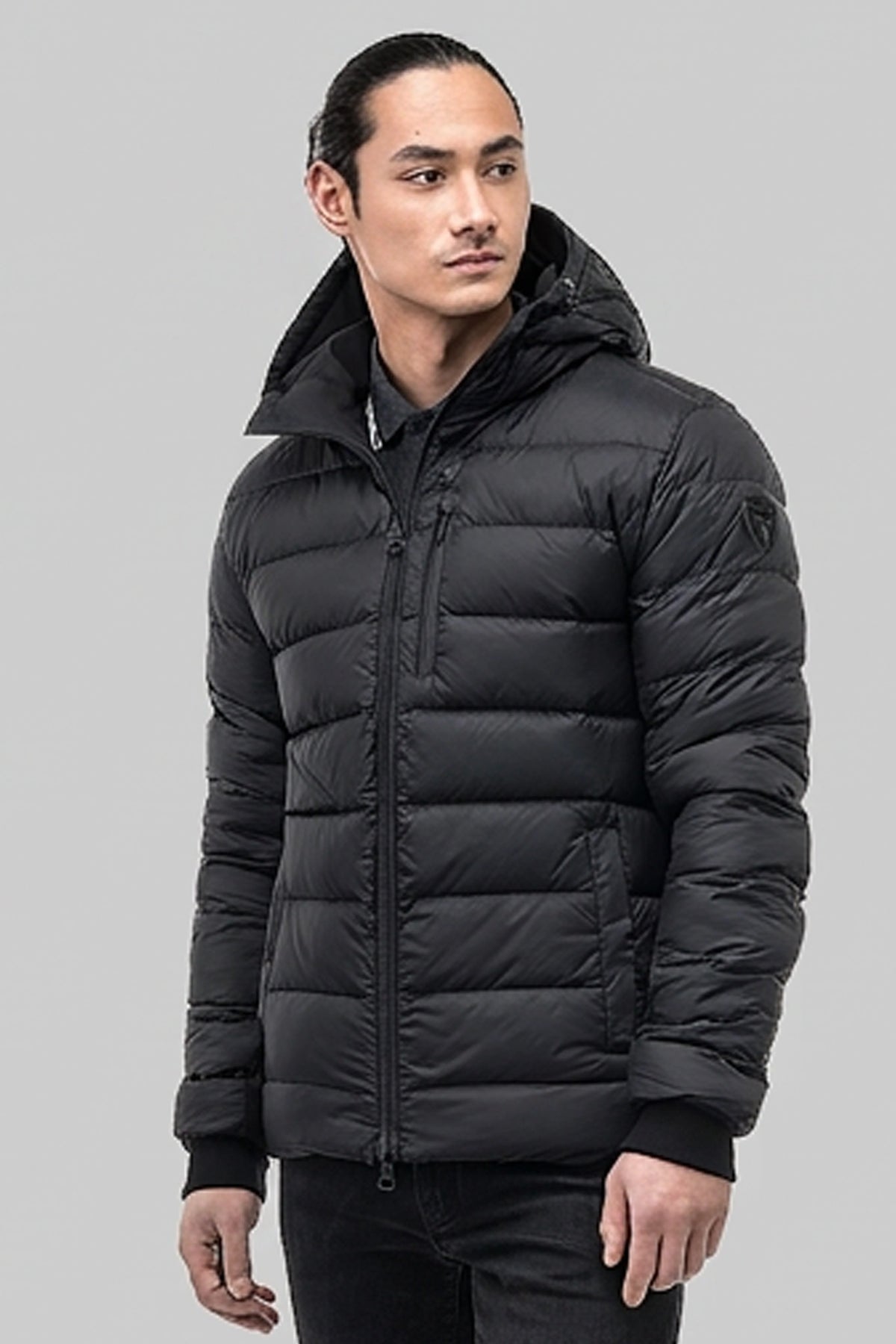 Chris Men's Reversible Puffer Jacket - Black