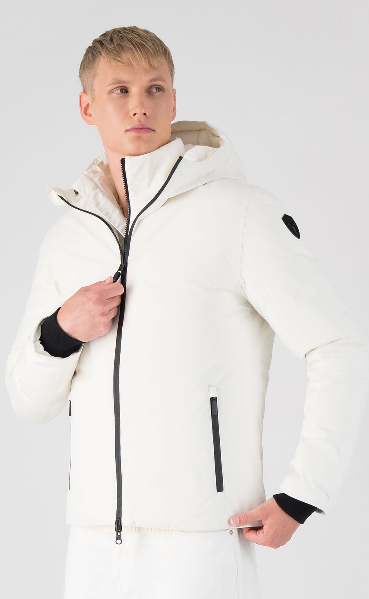 Chris Men's Reversible Puffer Jacket - Chalk