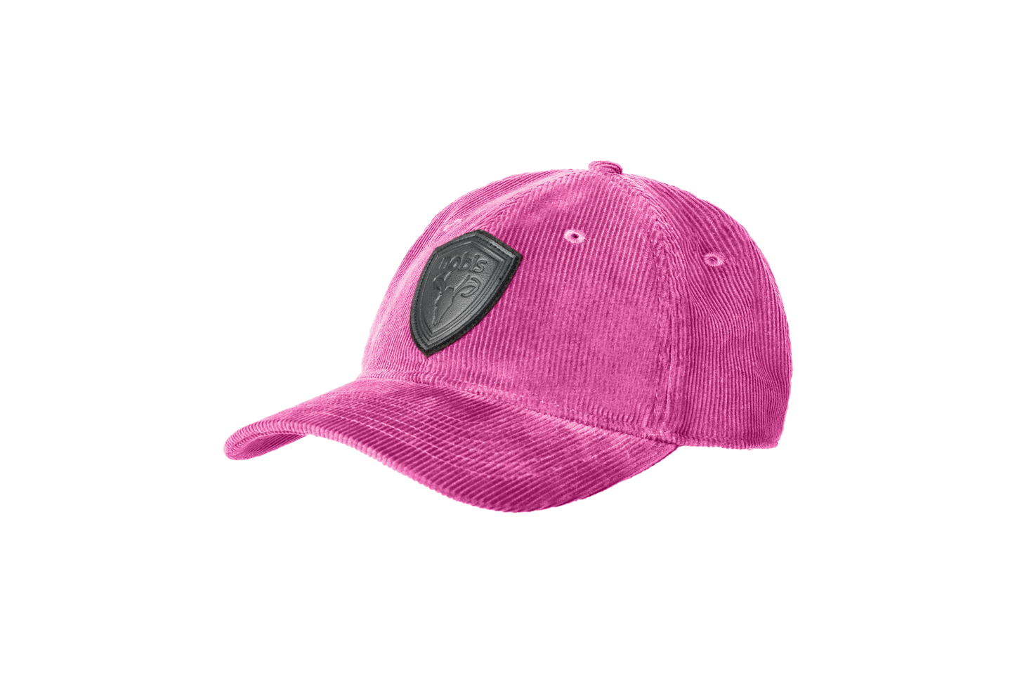 arter Unisex Tailored Ball Cap in 100% cotton corduroy, unstructured crown, curved brim, and leather strap back with metal buckle closure, in Potent Purple