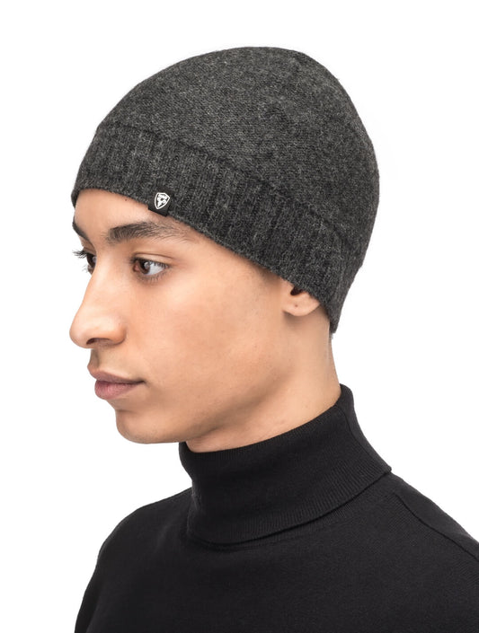 Men's ribbed knit toque in Cinders + Cinders