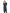Kid's knee length down coat with fur free hood in Navy