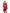 Kid's knee length down coat with fur free hood in Red