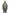 Men's thigh length rain coat with hood in Army Green