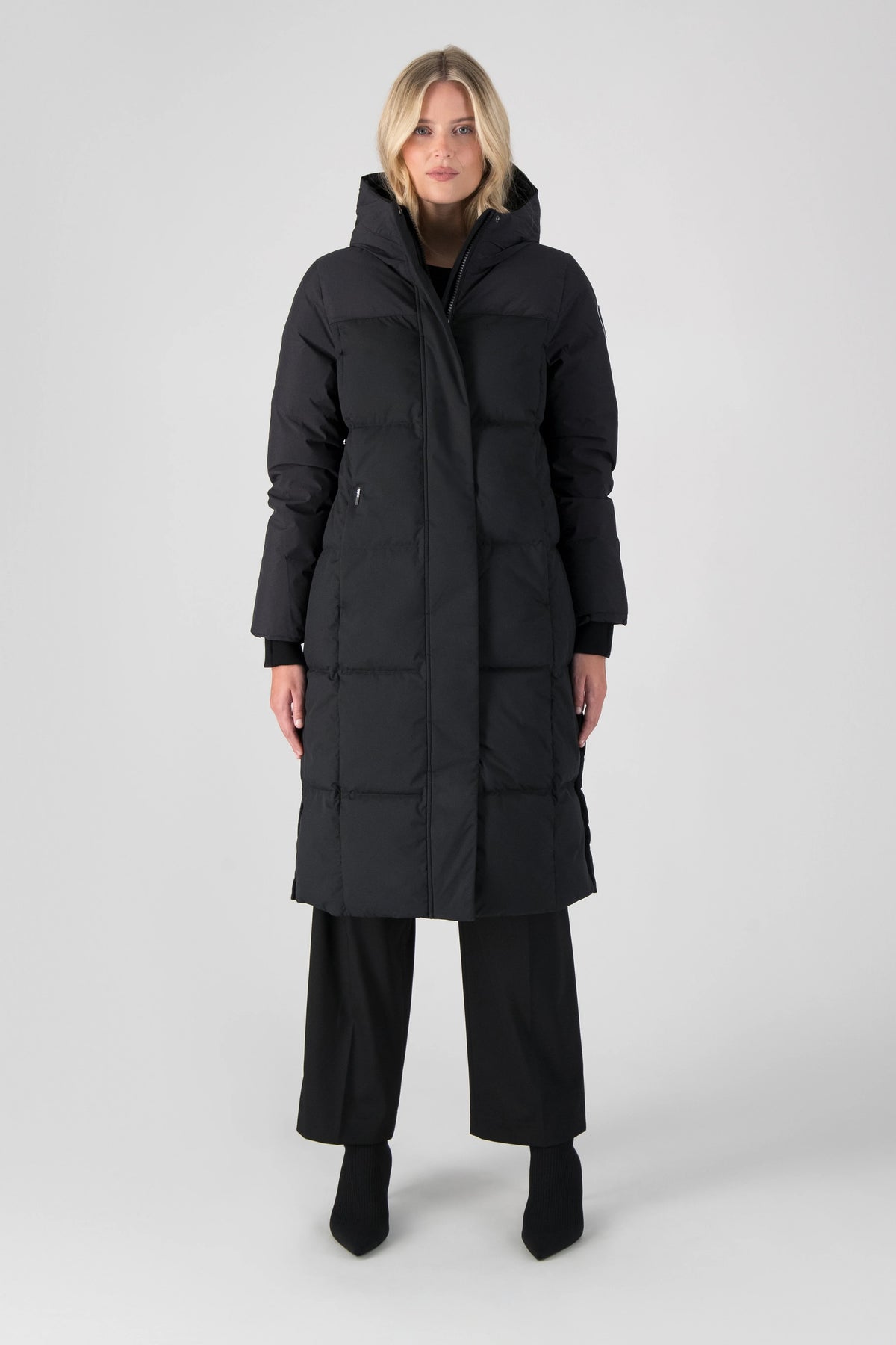 Millie Women's Long Puffer Jacket - Black