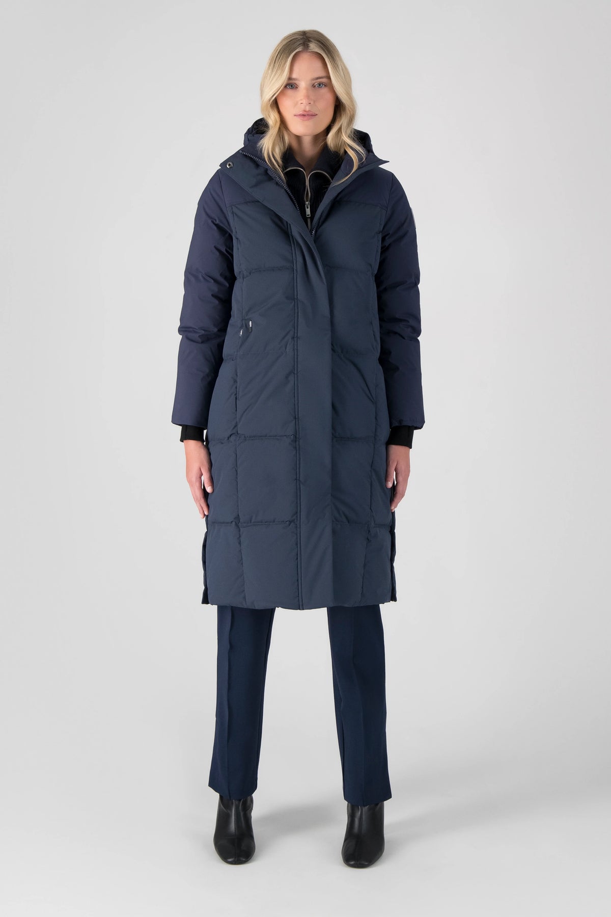 Millie Women's Long Puffer Jacket - Marine