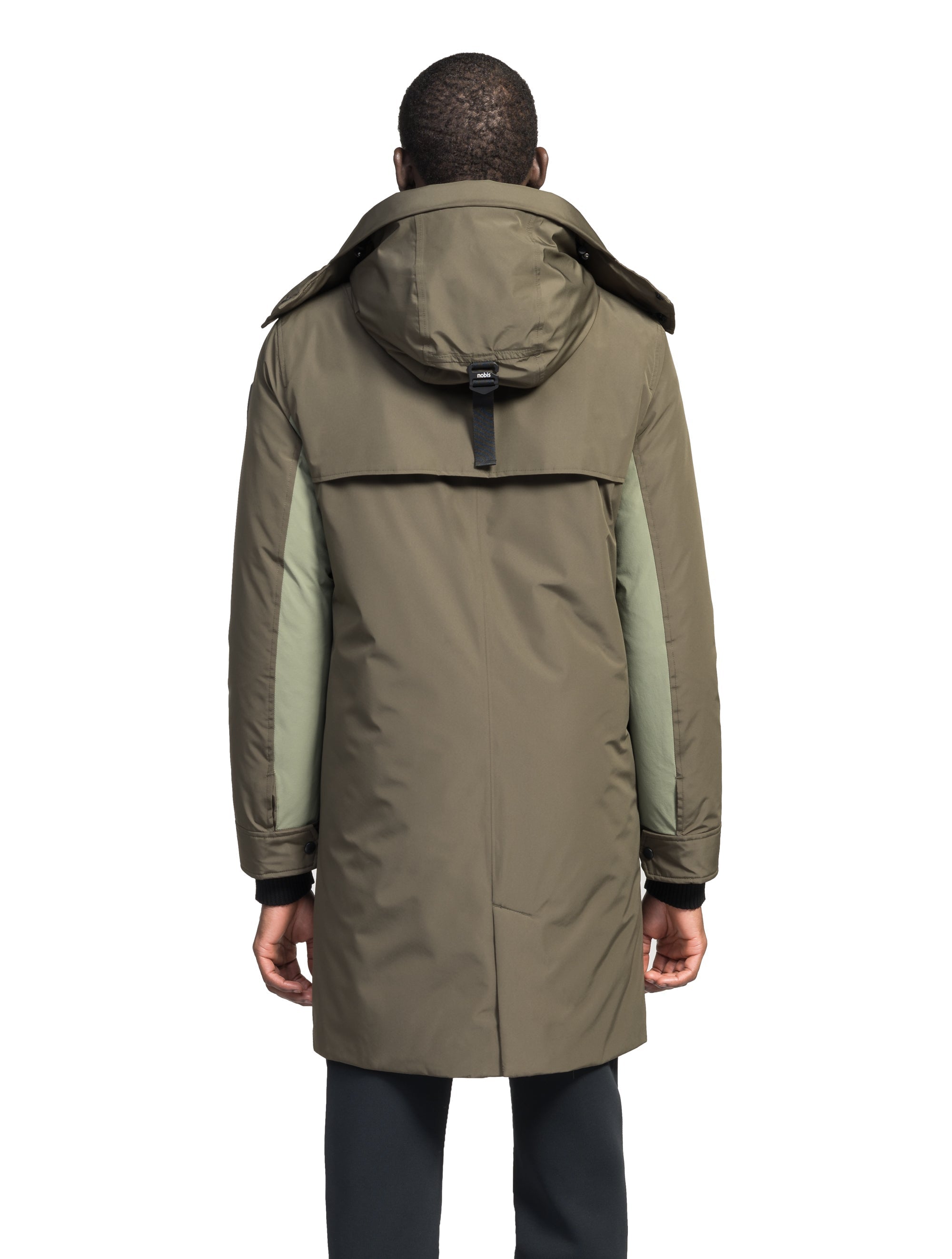 【美品】UN3D. TUCK SHOULDER MIDDLE COAT 36 Kamilah Women's Camel Fausse fourrure Trench en peluche en peluche