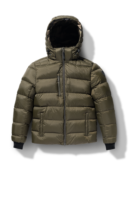 Oliver Men's Oversized Reversible Puffer flat-lay, in Camo