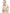Women's knee length trench coat with removable belt in Fawn