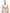 Women's knee length trench coat with removable belt in Fawn