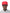 Unisex 7-panel snapback hat with flat brim and structured crown in Red