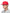 Unisex 7-panel snapback hat with flat brim and structured crown in Red
