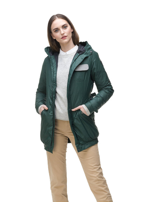 Women's ultralight down jacket in Forest