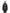 Hip length, reversible women's down filled jacket with waterproof exposed zipper in Black