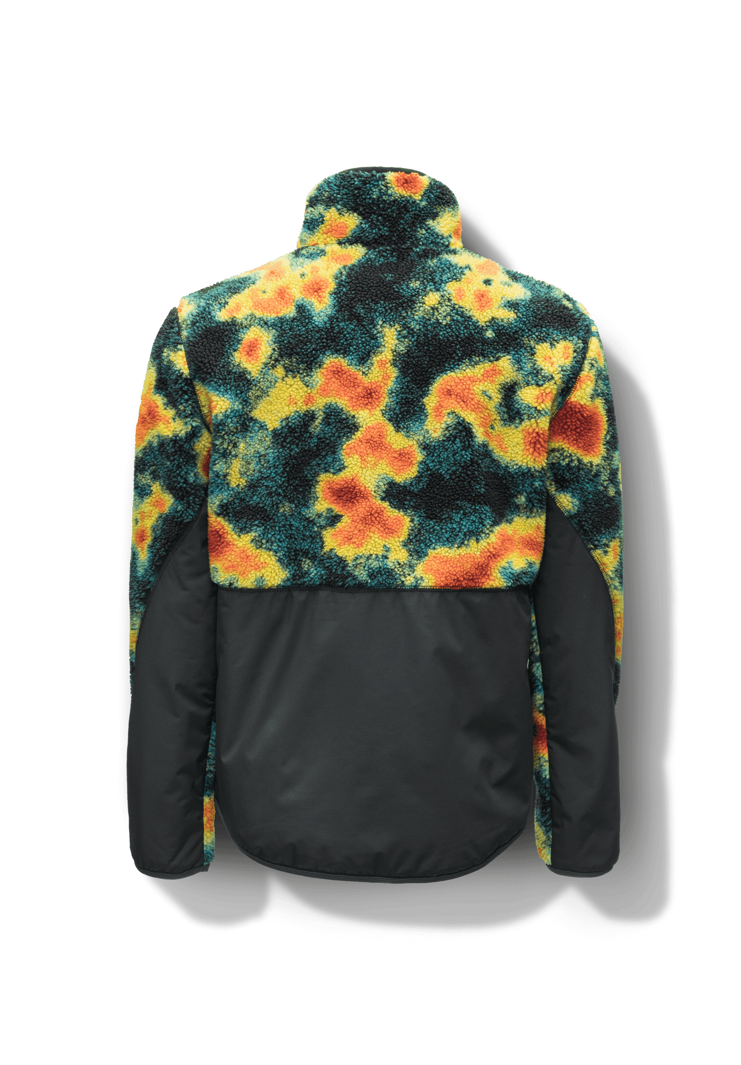 Kepler Men's Berber Zip Front Sweater in hip length, premium berber and stretch ripstop fabrication, Primaloft Gold Insulation Active+, two-way centre-front zipper, zipper pocket at left chest, magnetic closure flap pockets at waist with additional side-entry pockets, in Heat Map