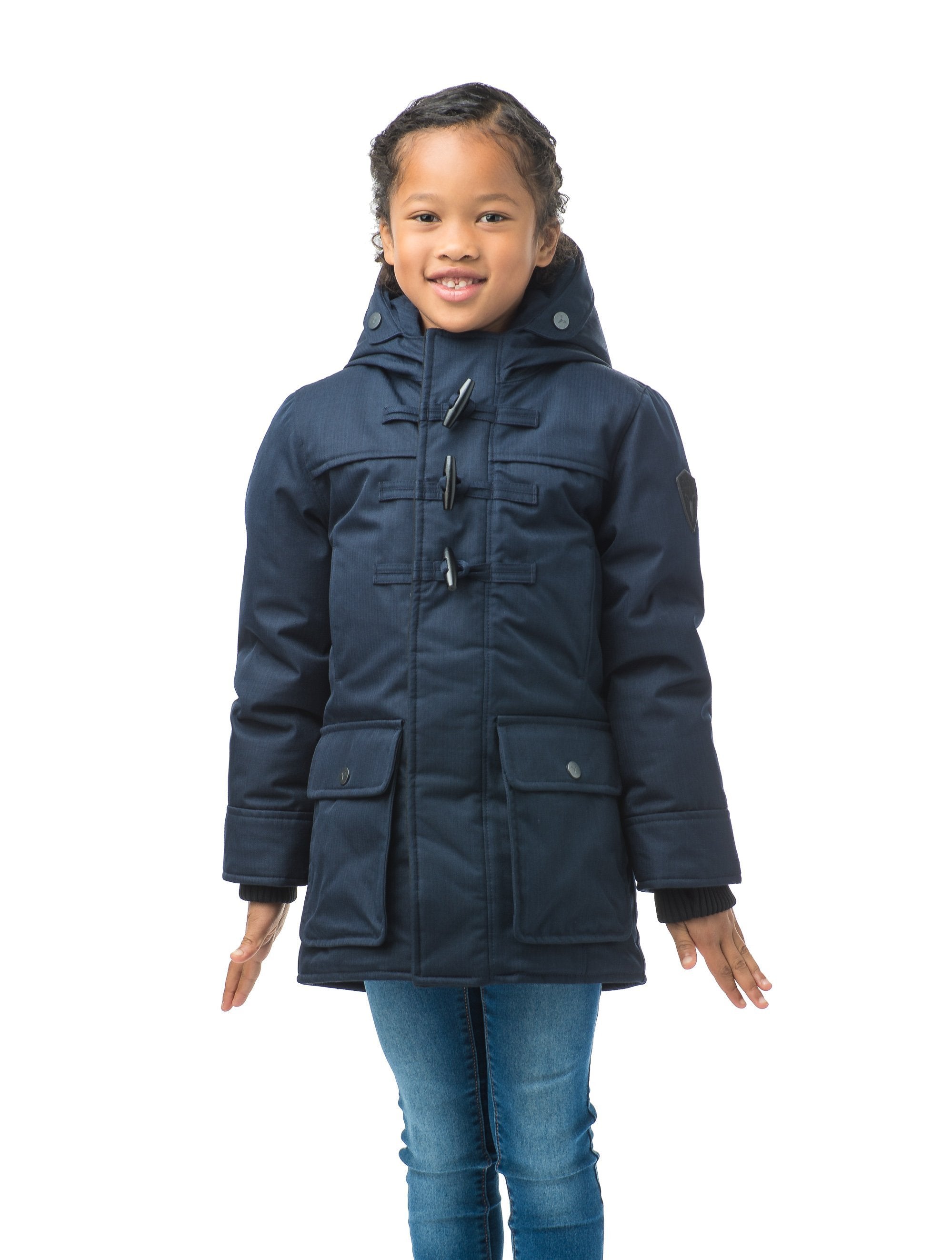 Girls navy cheap duffle coat