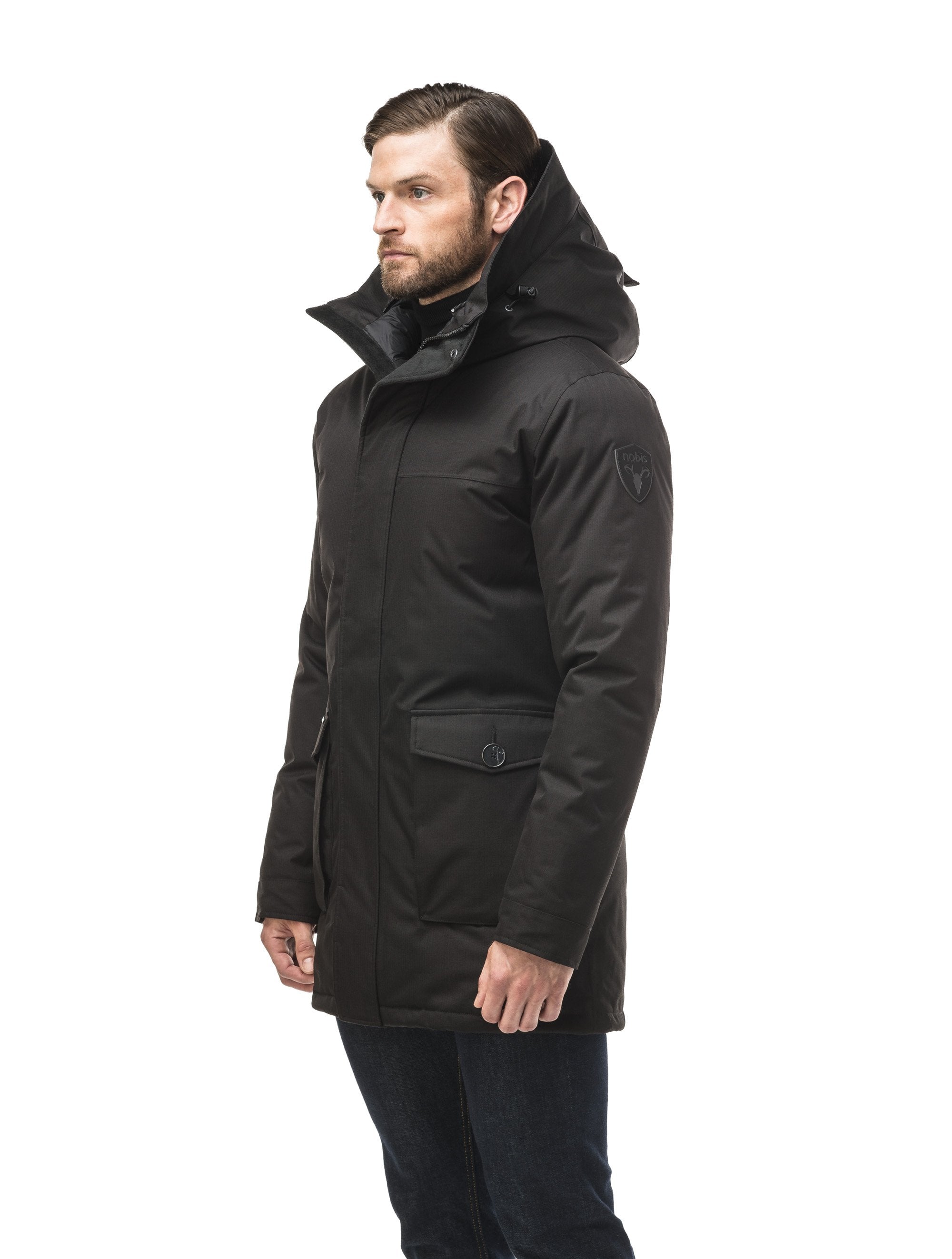 Mens black winter parka on sale